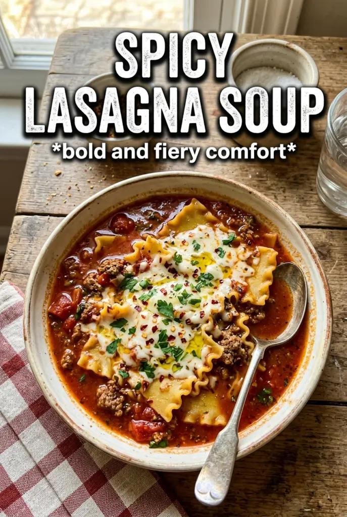 Spicy Lasagna Soup