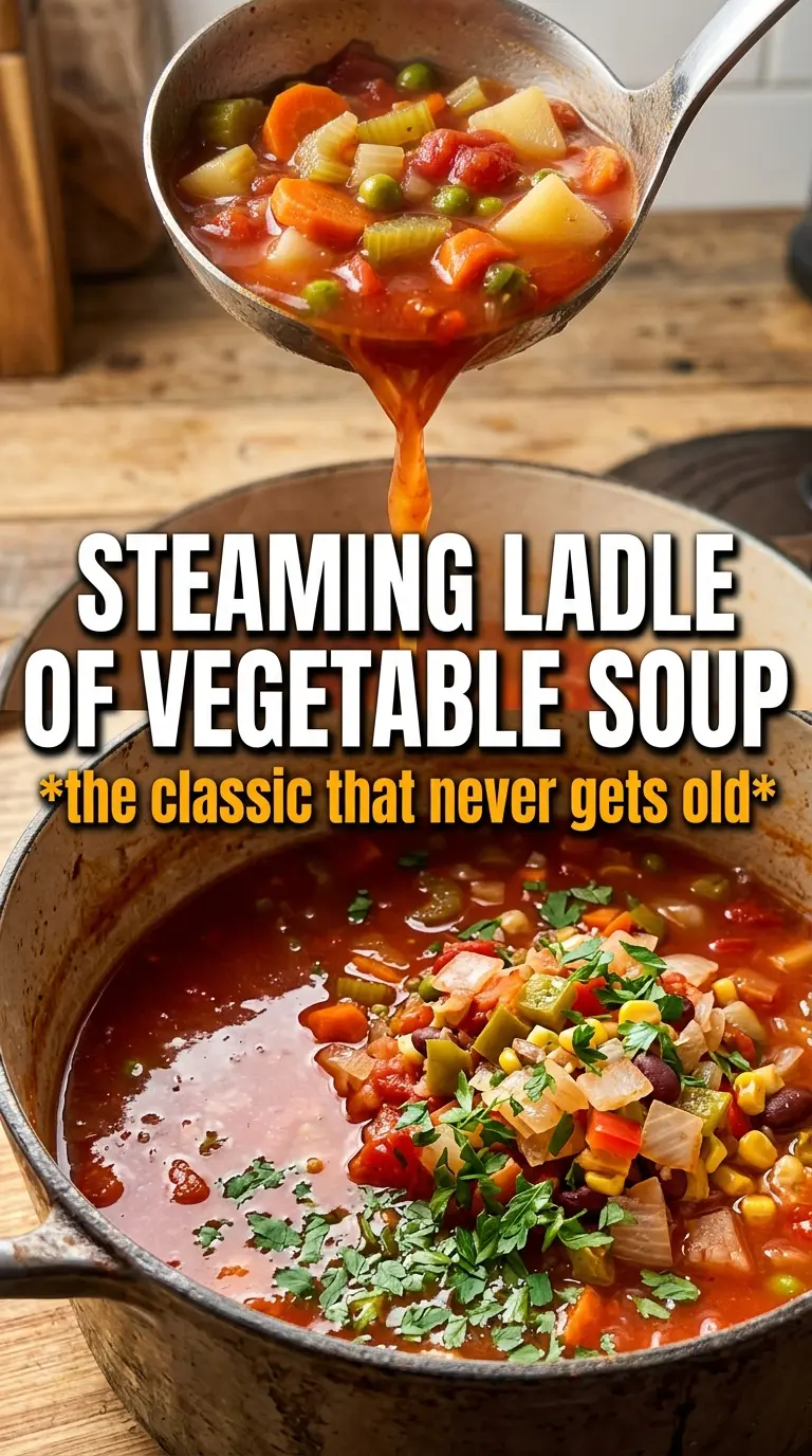 Vegetable Soup colorful broth hearty