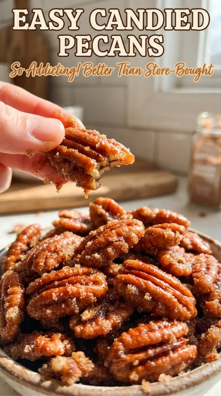 Easy Candied Pecans crunchy cinnamon sugar