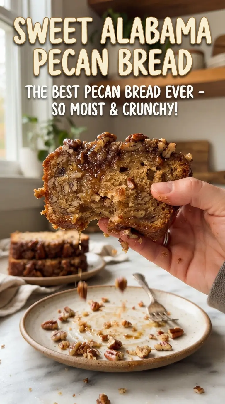 Sweet Alabama Pecan Bread golden pecan loaf